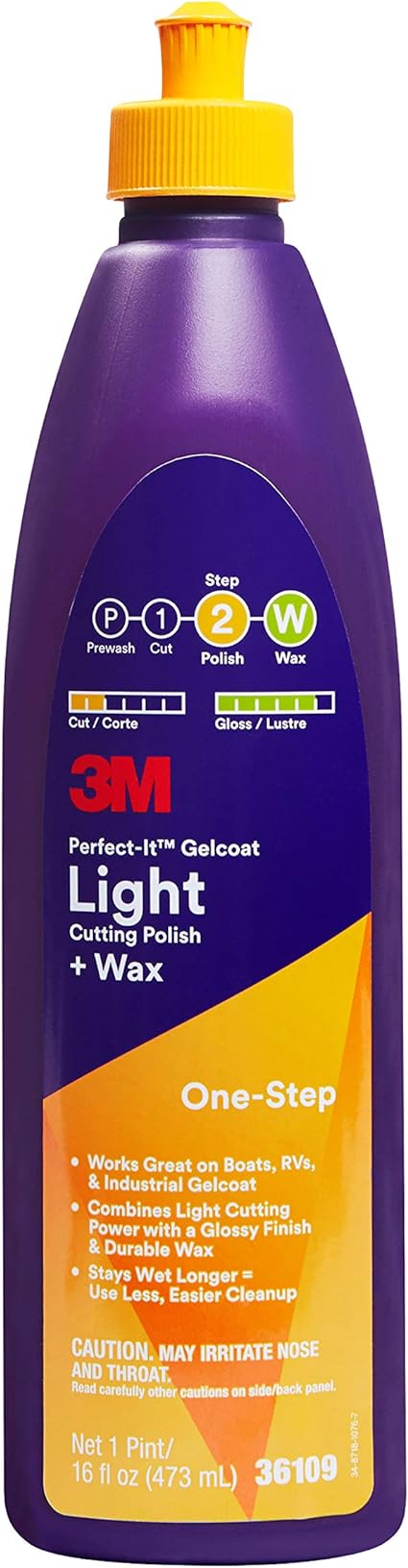 3M Perfect-It Gelcoat Light Cutting Polish & Wax