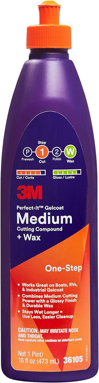 3M Perfect-it Medium Cutting Compound & Wax 16fl oz