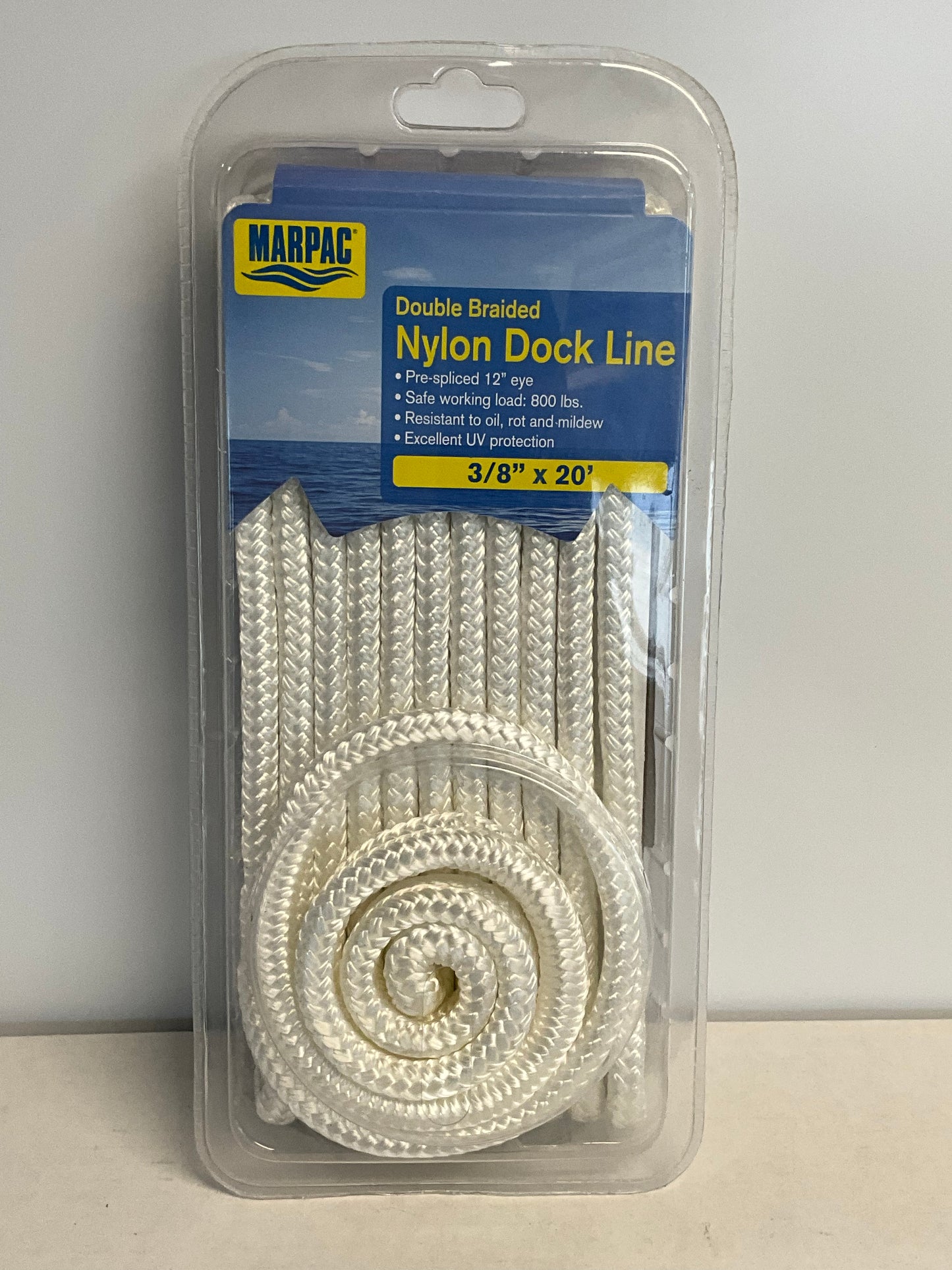 Whit Double Braided Dock Line 3/8” x 20’