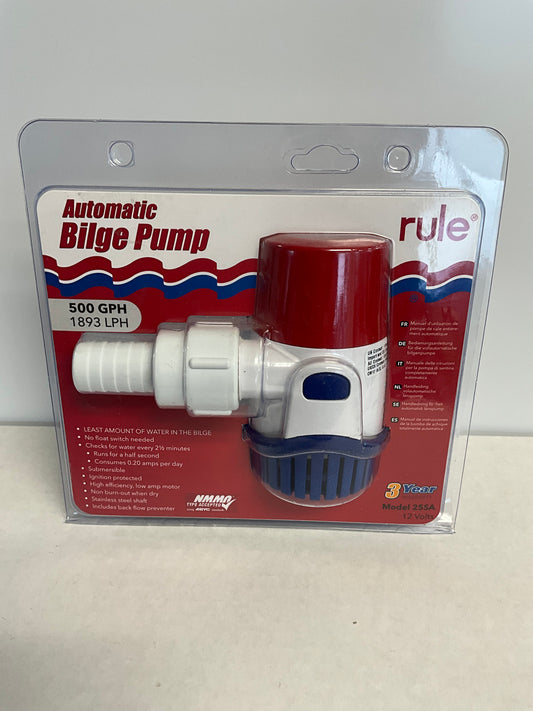 Automatic Bilge Pump 500GPH 1893LPH