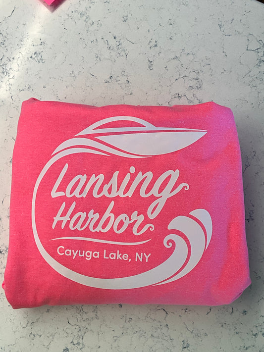 Lansing Harbor Hoodie Pontoon Pink