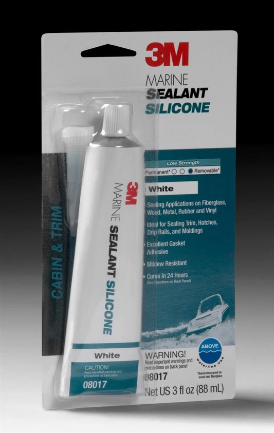 3M Silicone Sealant White 3 Fl Oz